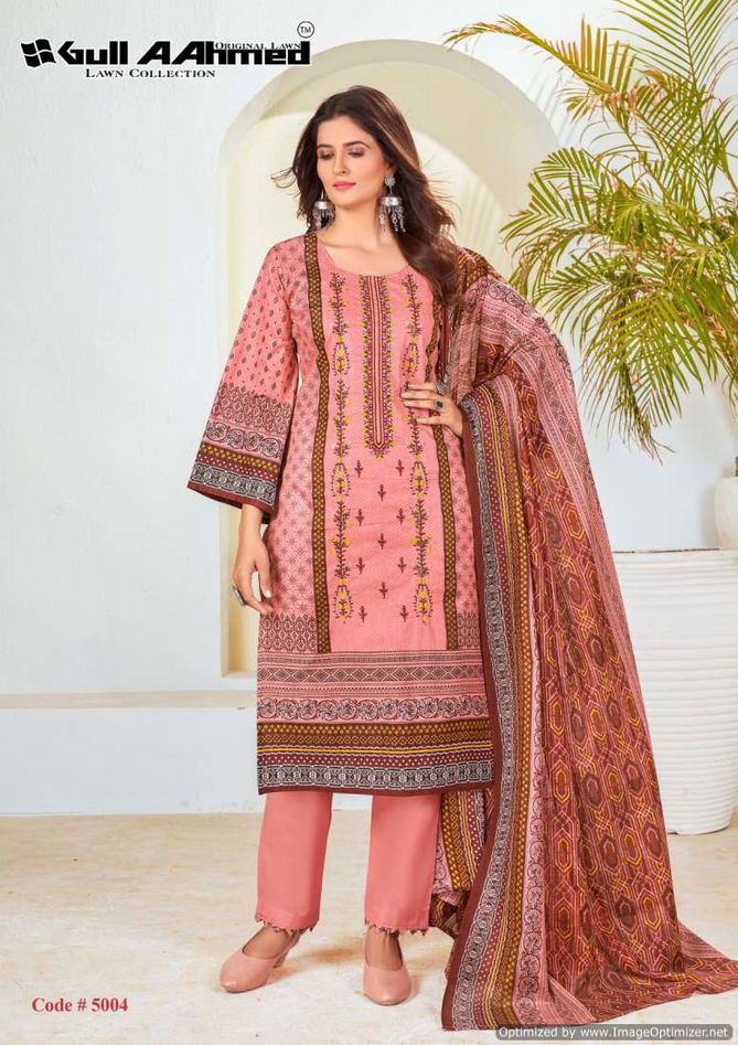 Bin Saeed Vol 5 By Gull A Ahmed Lawn Cotton Dress Material Wholesalers In Delhi
